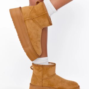 Keystone Fur Lined Suede Booties by Matisse