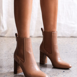 Quillan Ankle Bootie in Hazelnut