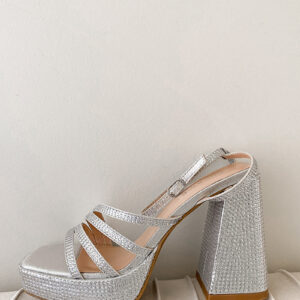 Luna Rhinestone Platform Heels