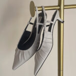Syrie Pleated Pointed Toe Heel