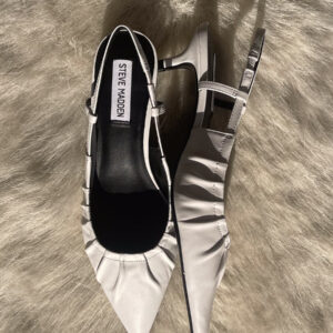 Syrie Pleated Pointed Toe Heel